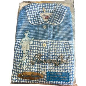 New Old Stock Vintage Glamour Girl Pajama Set 100% Cotton NWT